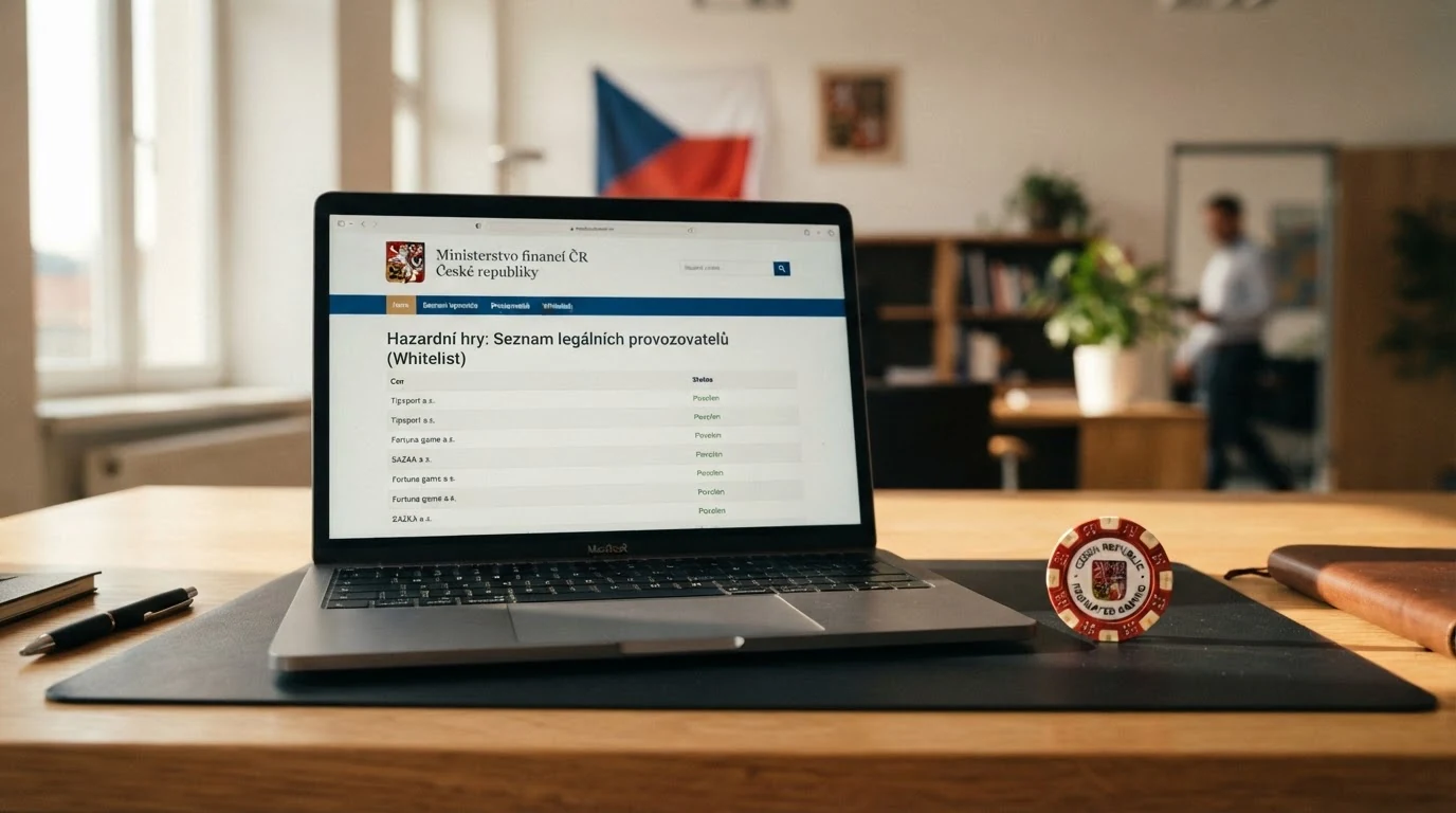 Koláž — logo Ministerstva financí ČR, pečeť a paragraf zákona o hazardních hrách