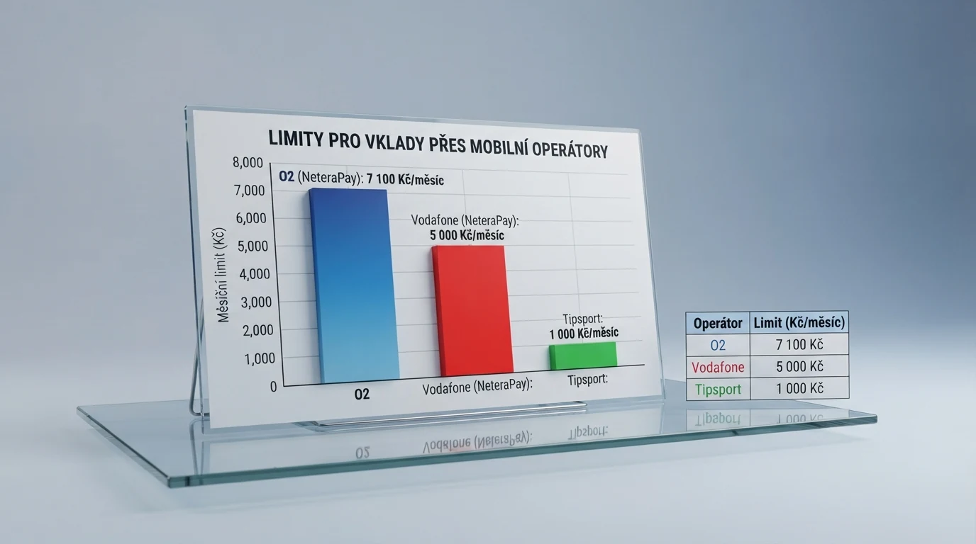 Infografika srovnávající měsíční limity pro SMS vklady u O2, Vodafone a T-Mobile